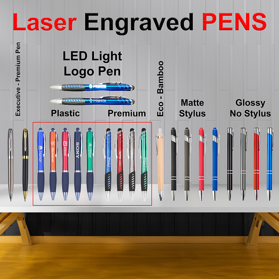 Pens Laser Engraved City Colors Trade Printing Center, Inc
